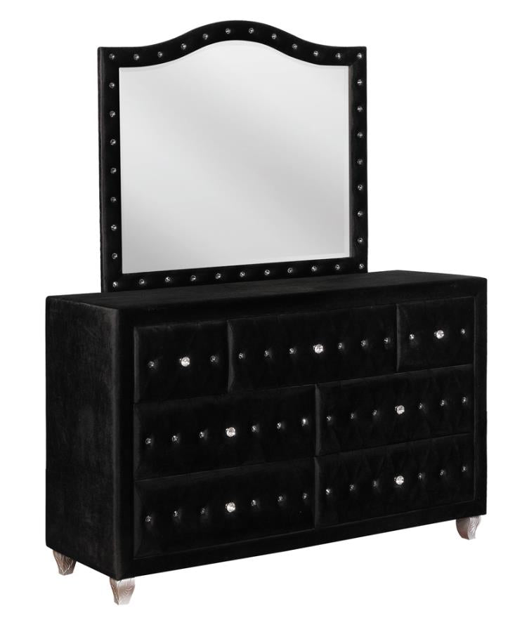 Deanna 7-drawer Rectangular Dresser Black_9
