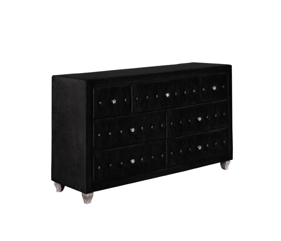 Deanna 7-drawer Rectangular Dresser Black_8