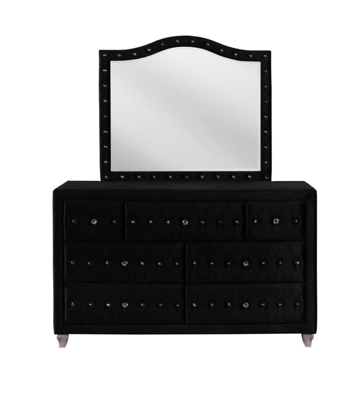 Deanna 7-drawer Rectangular Dresser Black_14