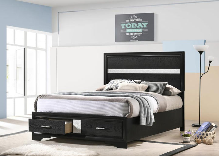 Miranda Full Storage Bed Black_0