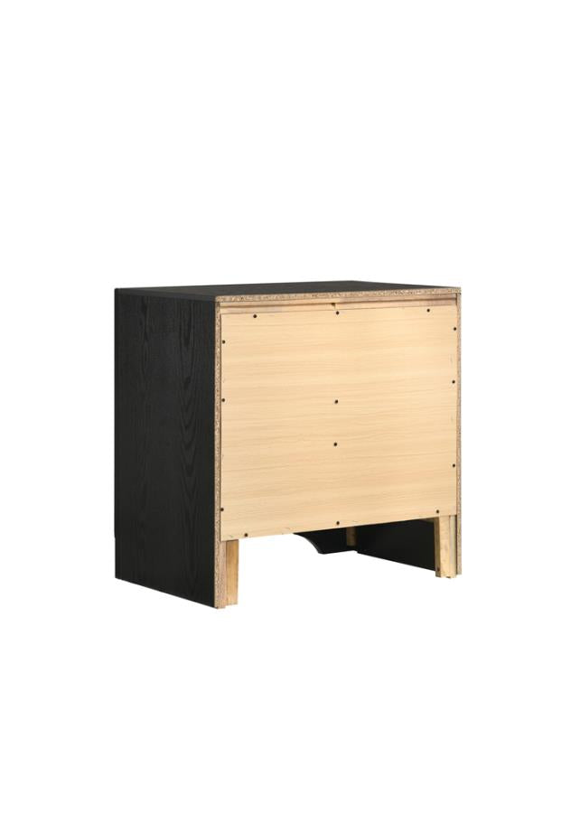 Miranda 2-drawer Nightstand Tray Black_9