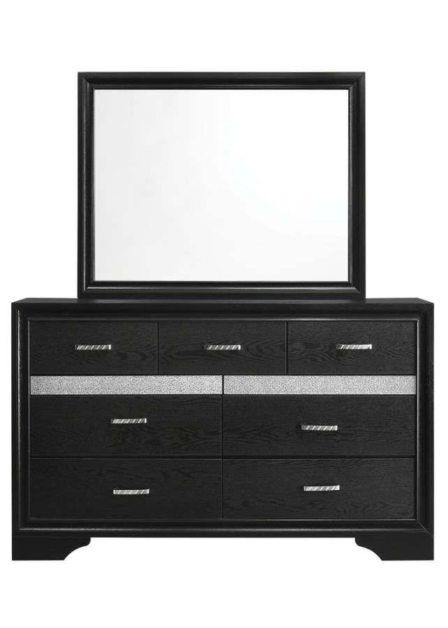 Miranda 7-drawer Dresser Black and Rhinestone_14