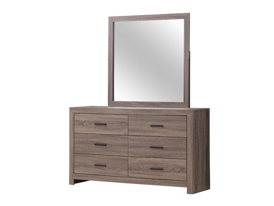 Brantford Rectangle Dresser Mirror Barrel Oak_1