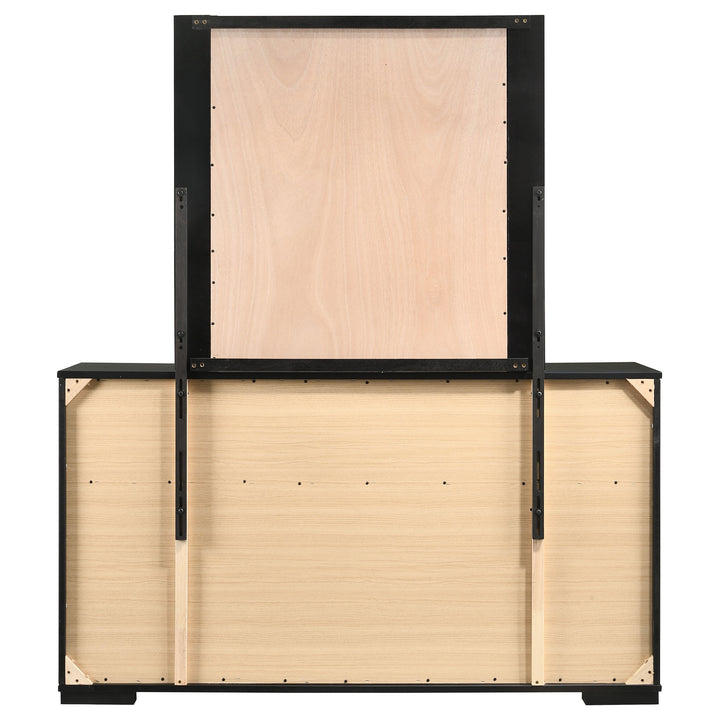 Blacktoft 6-drawer Dresser with Mirror Black_6
