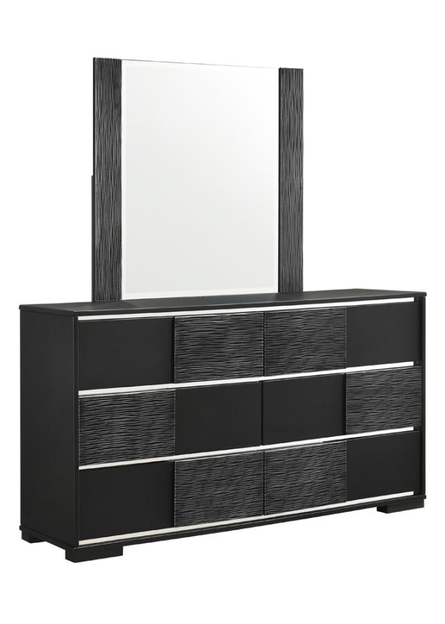 Blacktoft Rectangle Dresser Mirror Black_1
