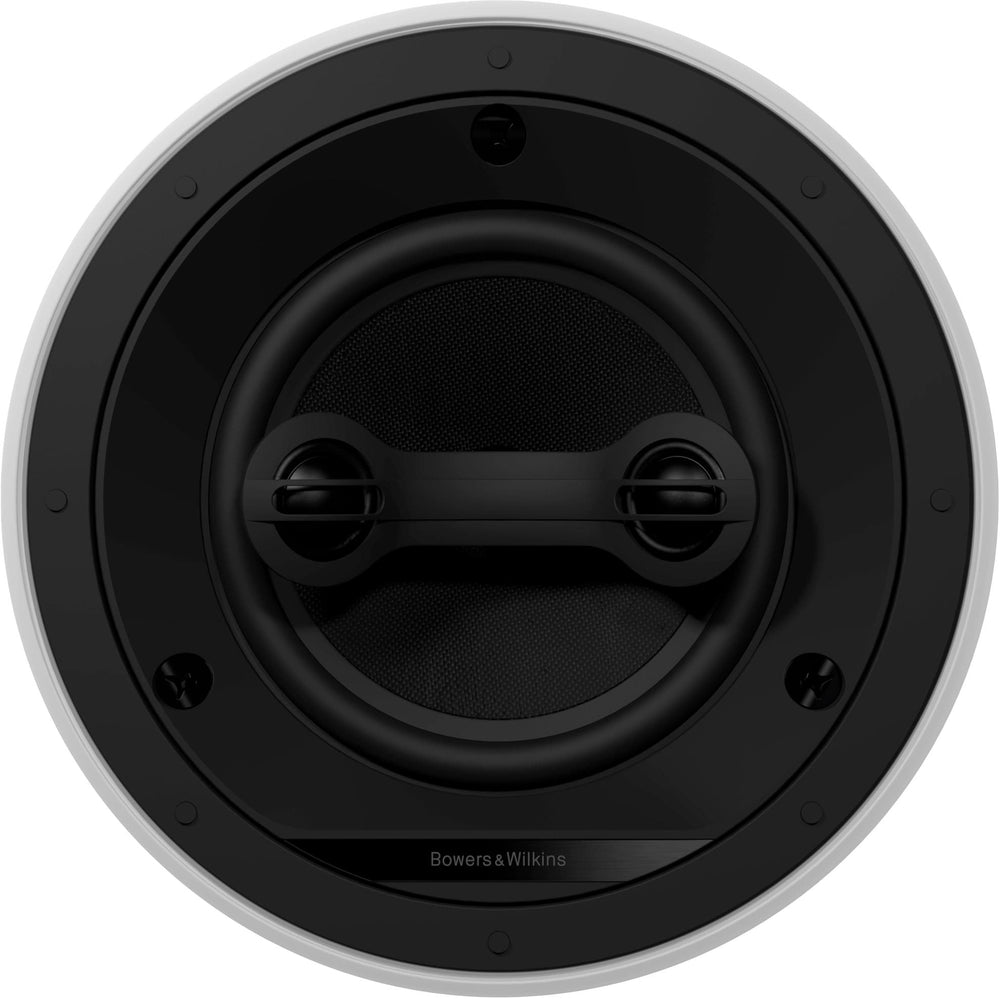 Bowers & Wilkins - CI600 Series 6" Dual Channel Stereo Surround In-Ceiling Speaker w/Glass Fiber Midbass- Paintable White (Each) - White_1