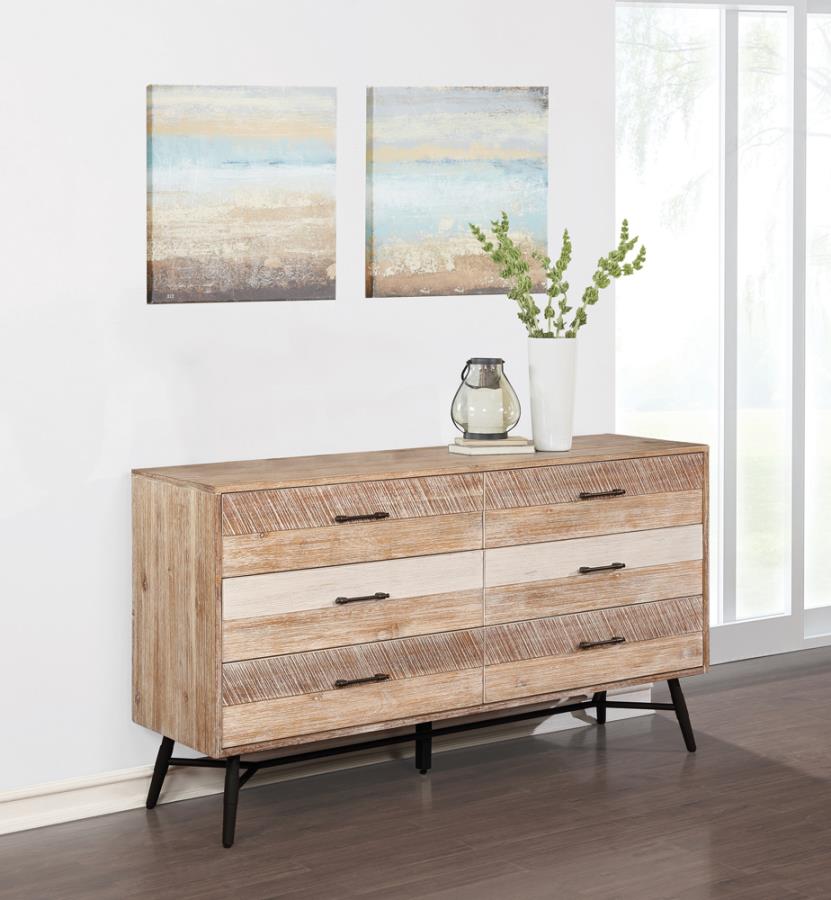 Marlow 6-drawer Dresser Rough Sawn Multi_0