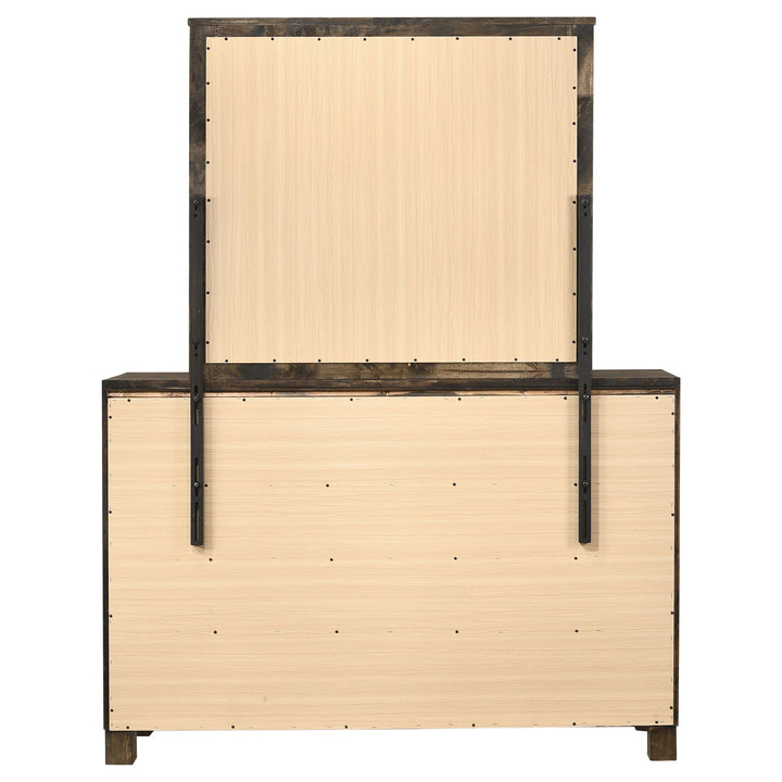 Woodmont 8-drawer Dresser with Mirror Rustic Golden Brown_6