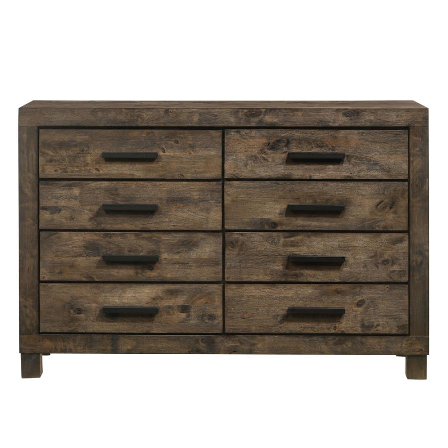 Woodmont 8-drawer Dresser Rustic Golden Brown_1