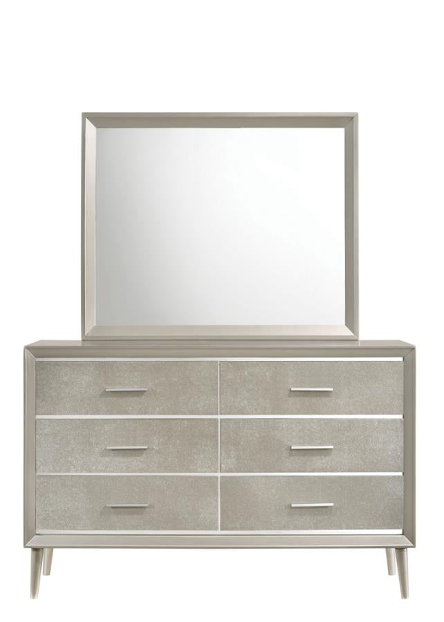Ramon 6-drawer Dresser Metallic Sterling_9