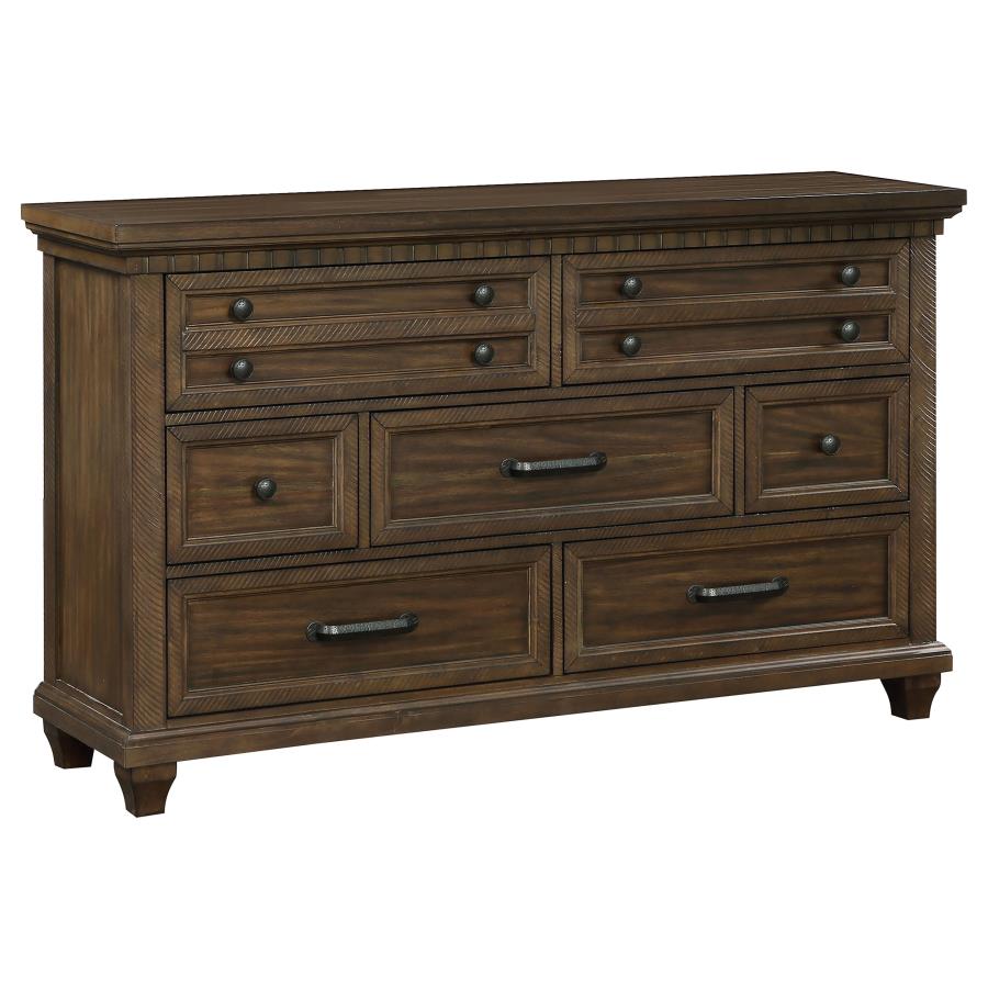 Bennington Rectangular 7-drawer Dresser Acacia Brown_1