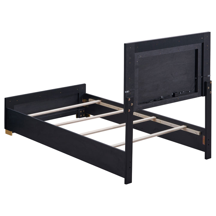 Marceline Twin Bed with LED Headboard Black_3