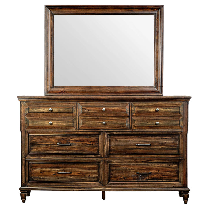 Avenue 8-drawer Dresser with Mirror Weathered Burnished Brown_2