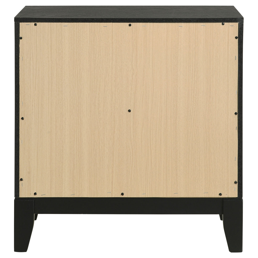 Valencia 2-drawer Nightstand Light Brown and Black_6