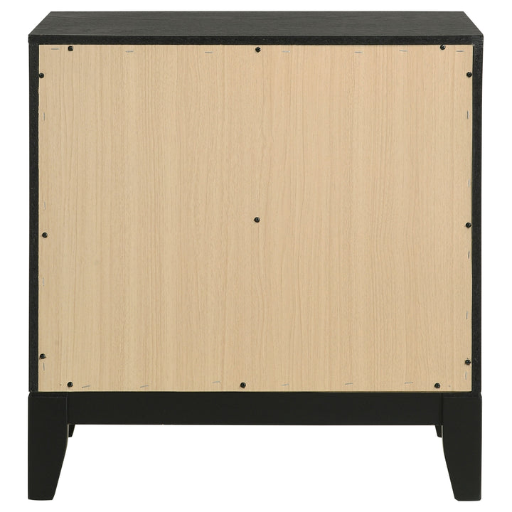 Valencia 2-drawer Nightstand Light Brown and Black_6