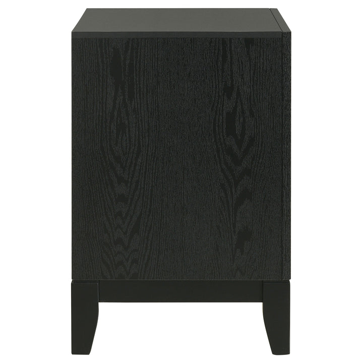 Valencia 2-drawer Nightstand Light Brown and Black_8