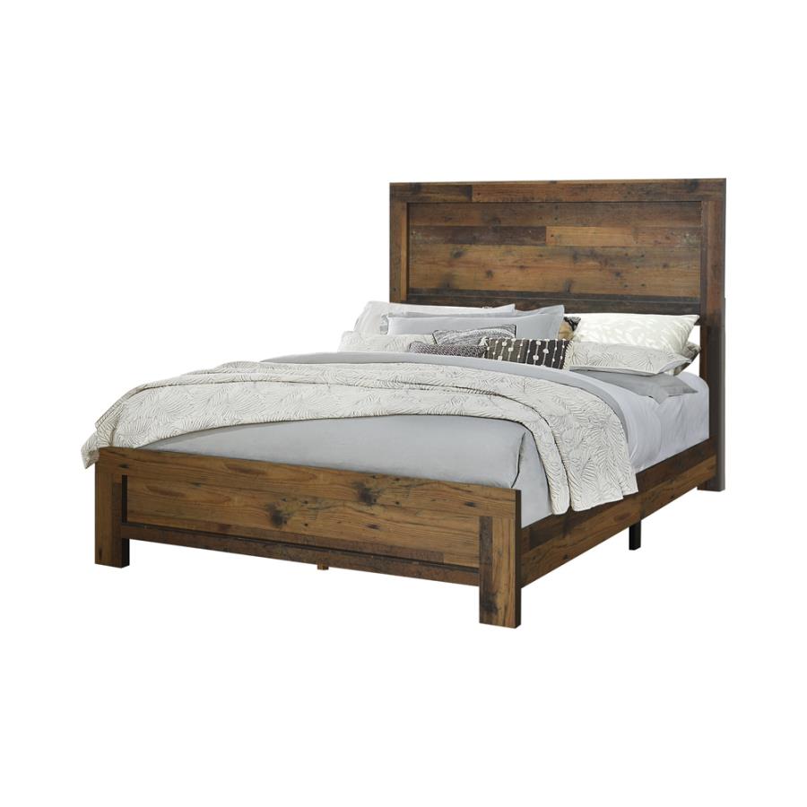 Sidney Twin Panel Bed Rustic Pine_1