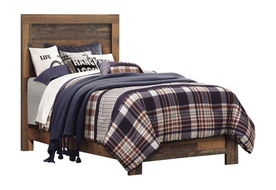 Sidney Twin Panel Bed Rustic Pine_2