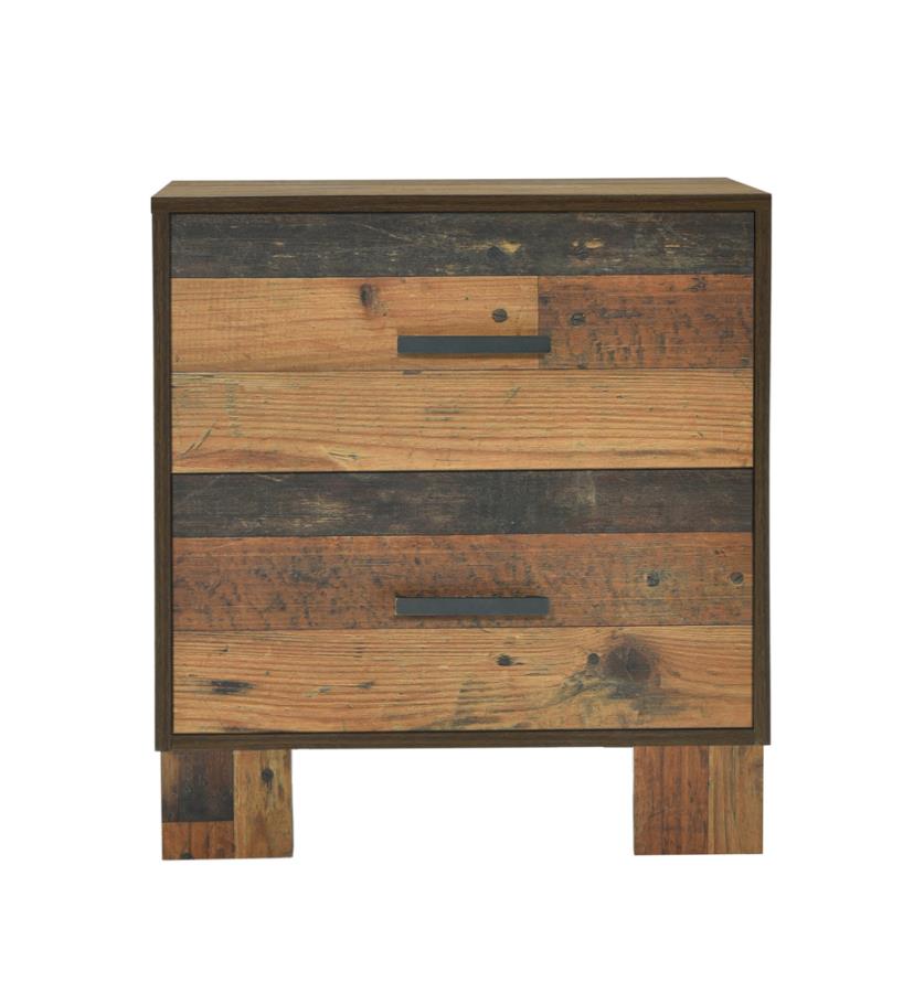 Sidney 2-drawer Nightstand Rustic Pine_3