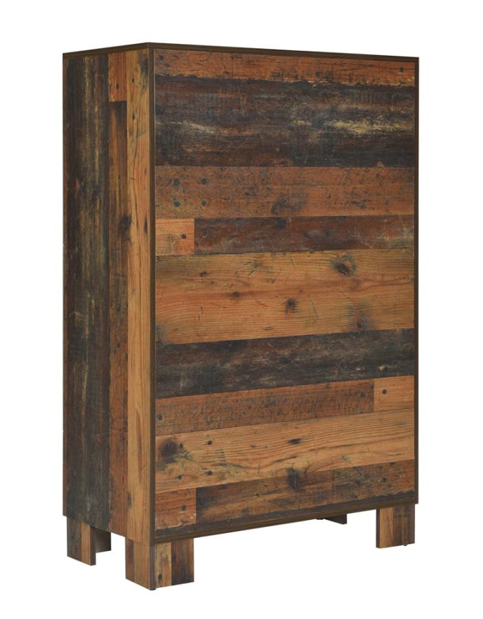 Sidney 5-drawer Chest Rustic Pine_6
