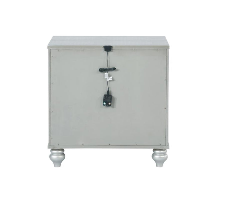 Gunnison 2-drawer Nightstand Silver Metallic_5