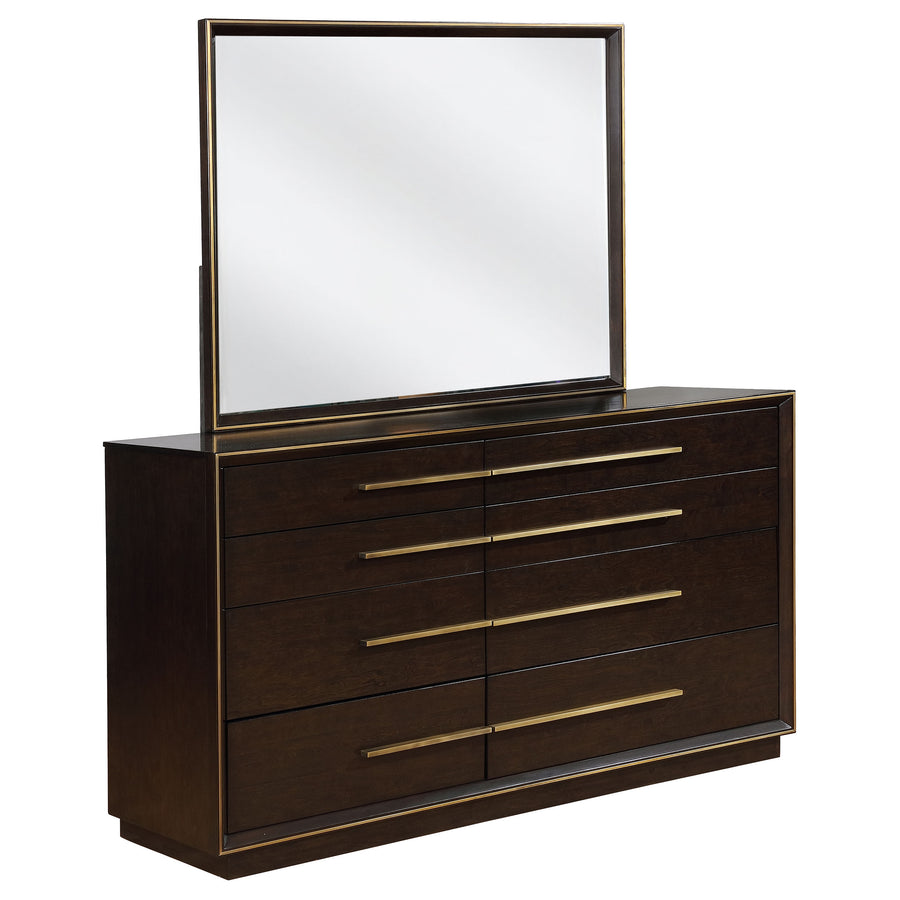 Durango 8-drawer Dresser with Mirror Smoked Peppercorn_0