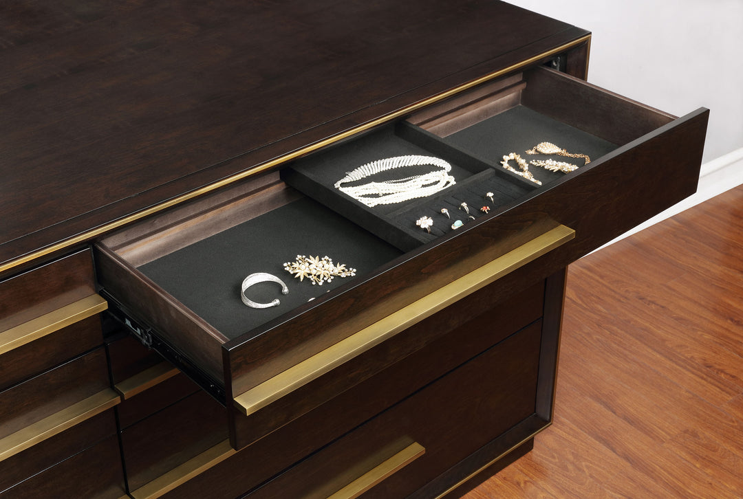 Durango 8-drawer Dresser with Mirror Smoked Peppercorn_11
