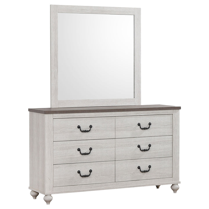 Stillwood 6-drawer Dresser with Mirror Vintage Linen_0