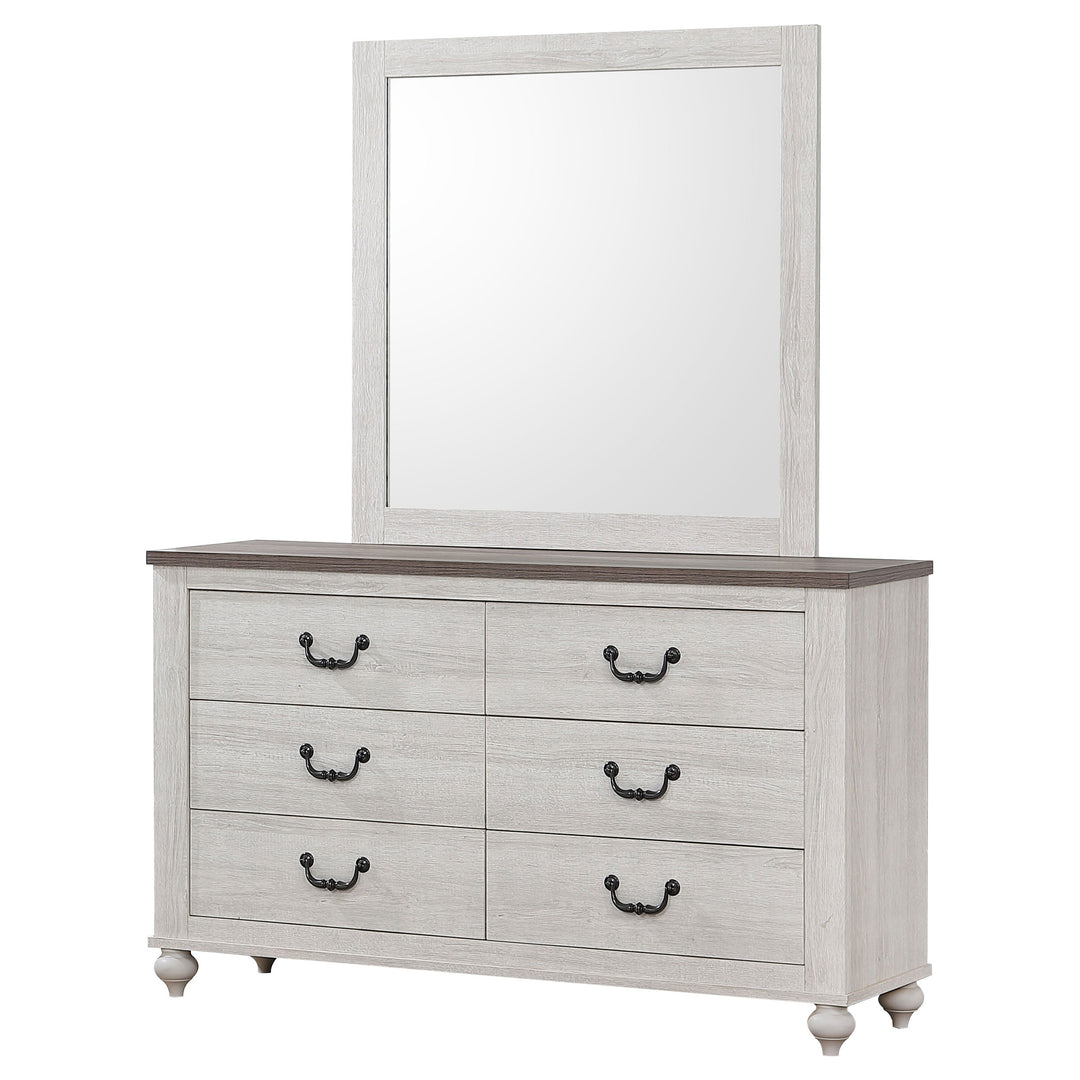 Stillwood 6-drawer Dresser with Mirror Vintage Linen_3