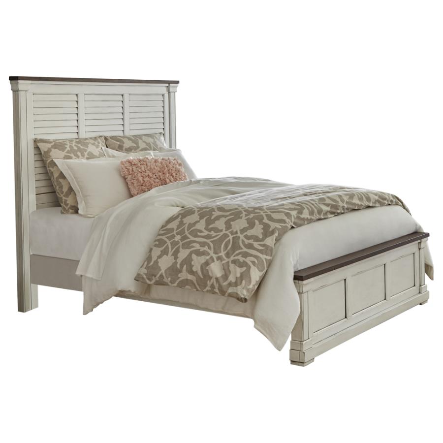 Hillcrest Queen Panel Bed White_0