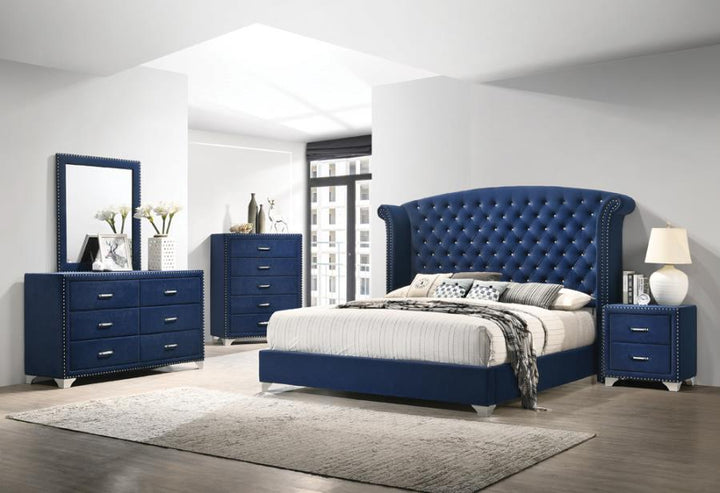 Melody 6-drawer Upholstered Dresser Pacific Blue_2