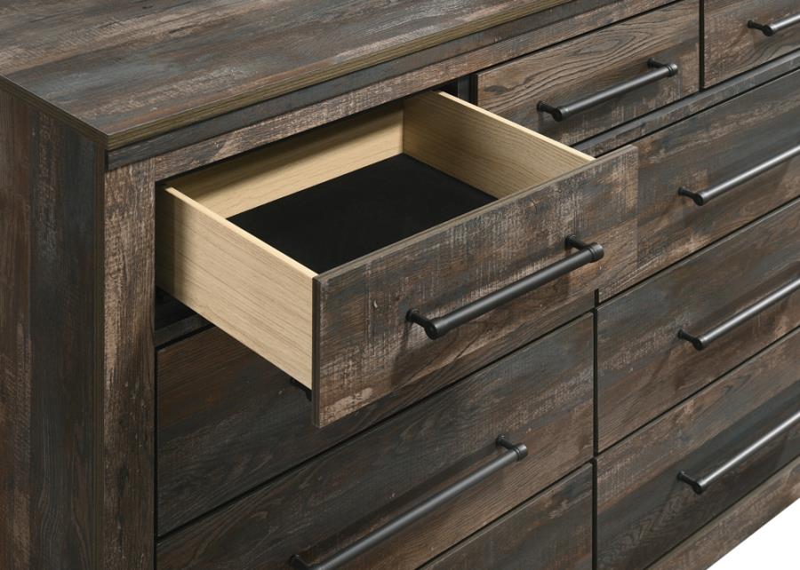 Ridgedale 9-drawer Dresser Weathered Dark Brown_1