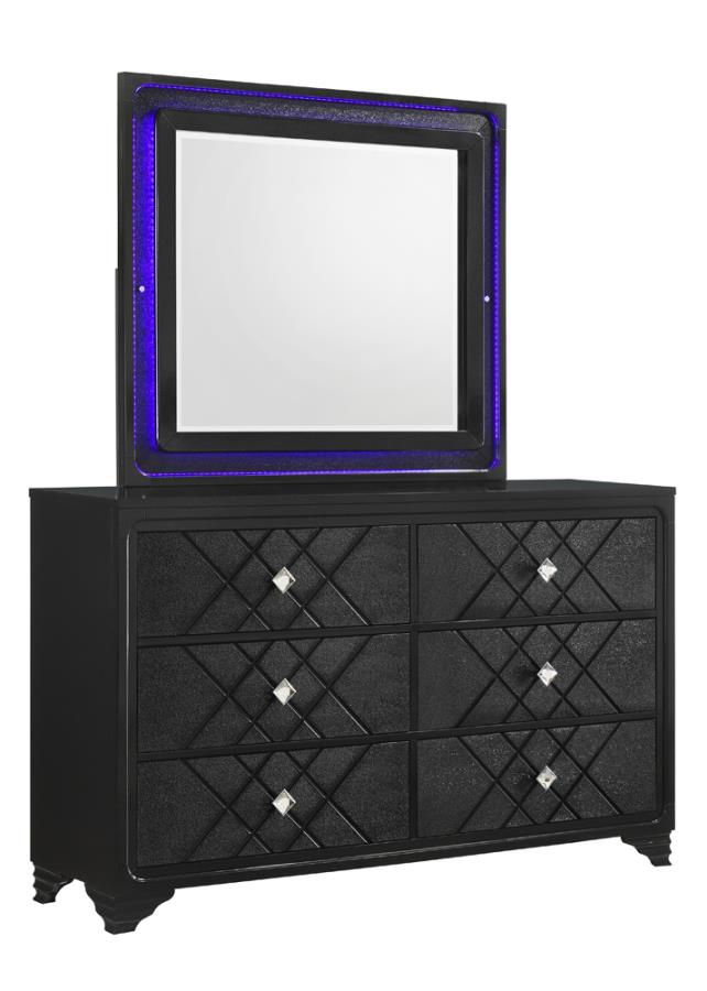 Penelope Rectangular Dresser Mirror Black_2