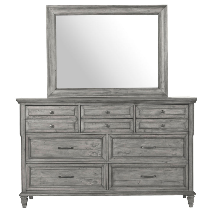 Avenue 8-drawer Rectangular Dresser with Mirror Grey_2