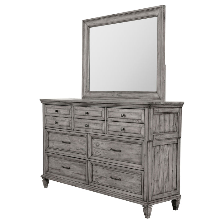 Avenue 8-drawer Rectangular Dresser with Mirror Grey_3