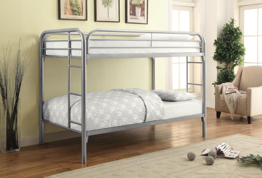 Morgan Twin over Twin Bunk Bed Silver_0