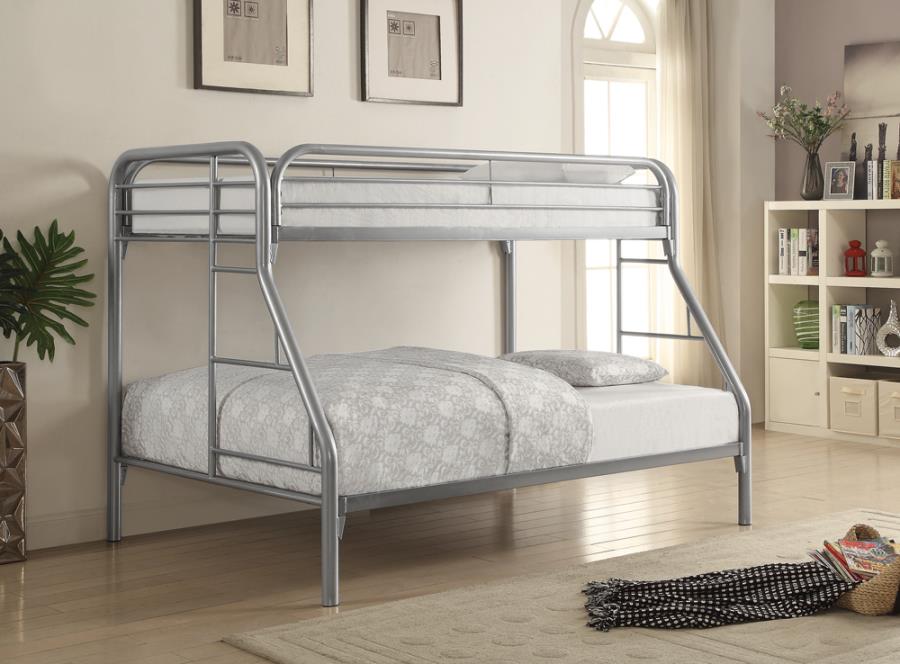 Morgan Twin over Full Bunk Bed Silver_0