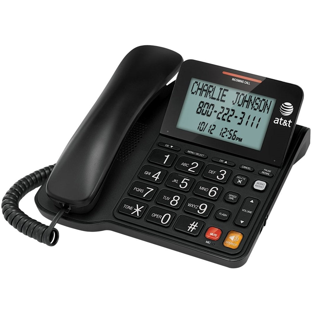 AT&T - 2940 Corded Phone with Caller ID/Call Waiting - Black_3