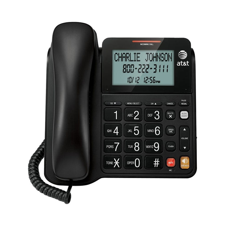 AT&T - 2940 Corded Phone with Caller ID/Call Waiting - Black_4