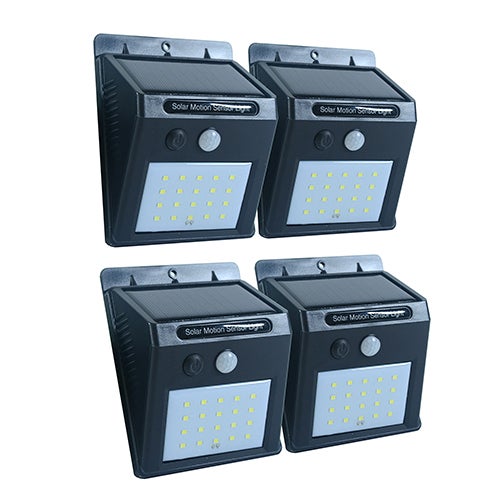 4 Pack Solar Motion Activated Wall Light_0