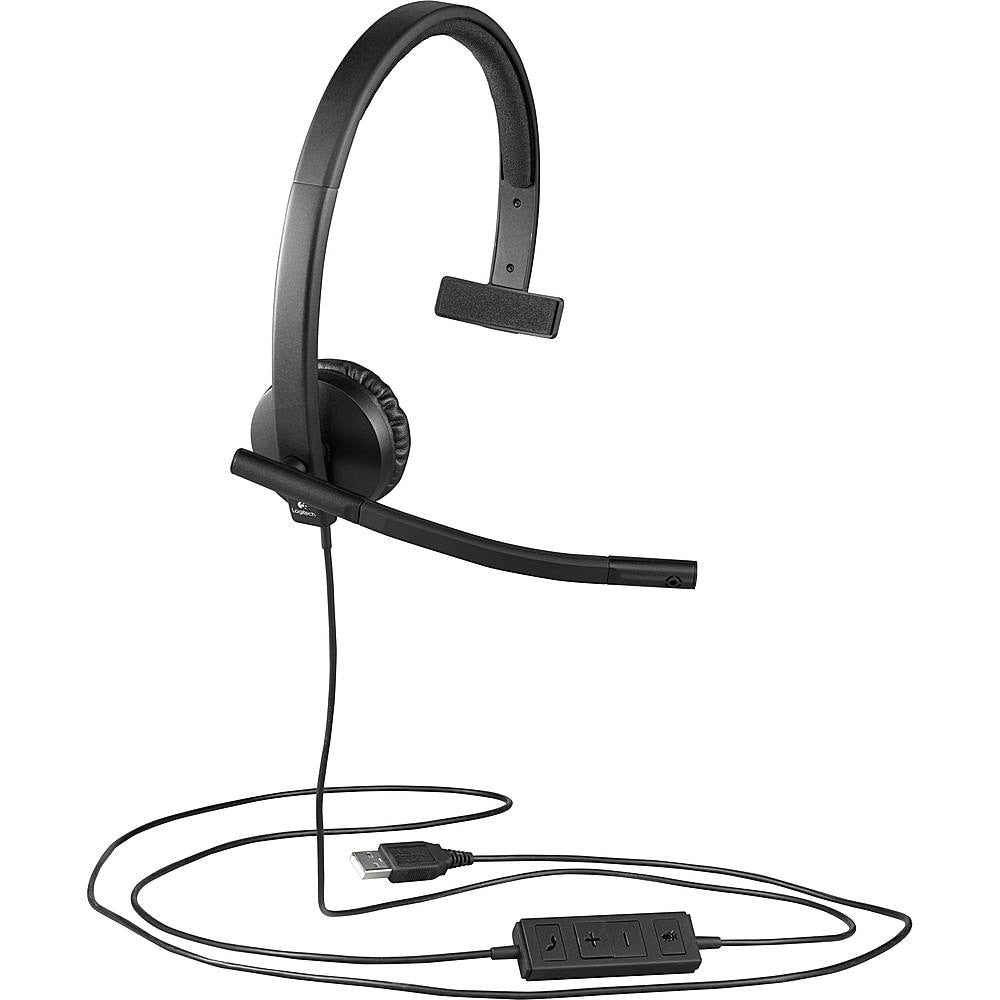 Logitech - H570e Mono Headset - Black_1