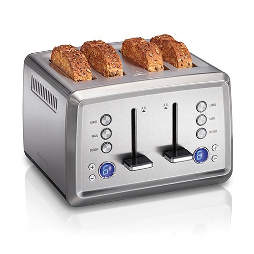 Digital Sure-Toast 4 Slice Toaster Stainless Steel_0