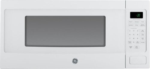 GE - Profile Series 1.1 Cu. Ft. Mid-Size Microwave - White on white_0
