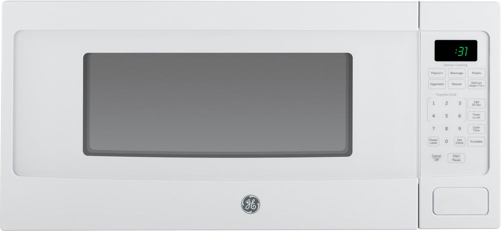 GE - Profile Series 1.1 Cu. Ft. Mid-Size Microwave - White on white_1