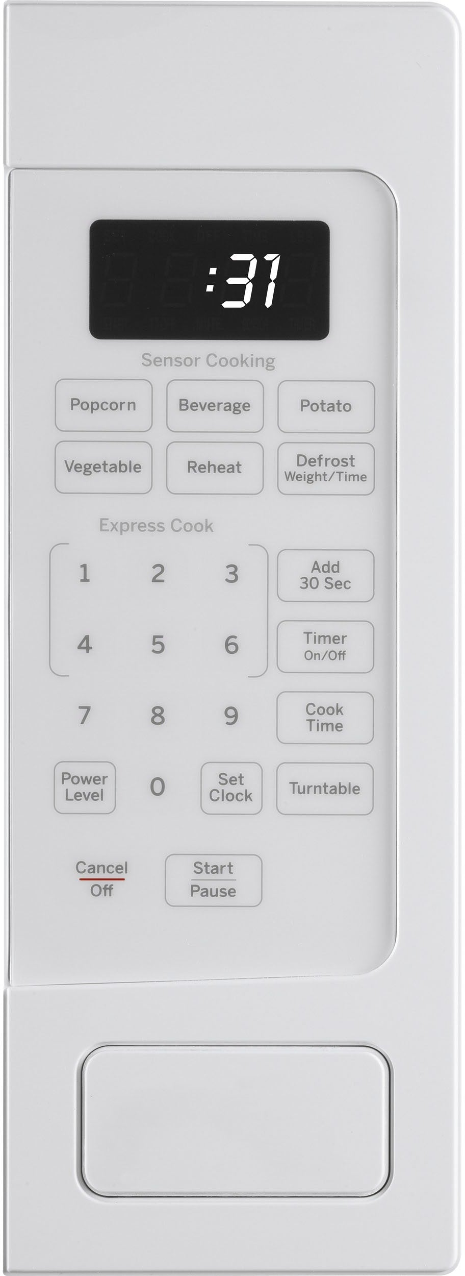 GE - Profile Series 1.1 Cu. Ft. Mid-Size Microwave - White on white_5