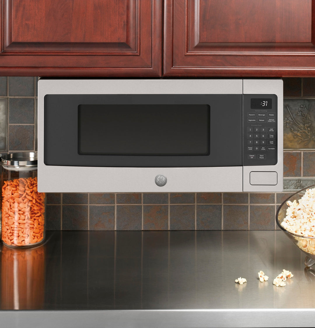 GE - Profile Series 1.1 Cu. Ft. Mid-Size Microwave with Sensor Cooking - Stainless steel_5