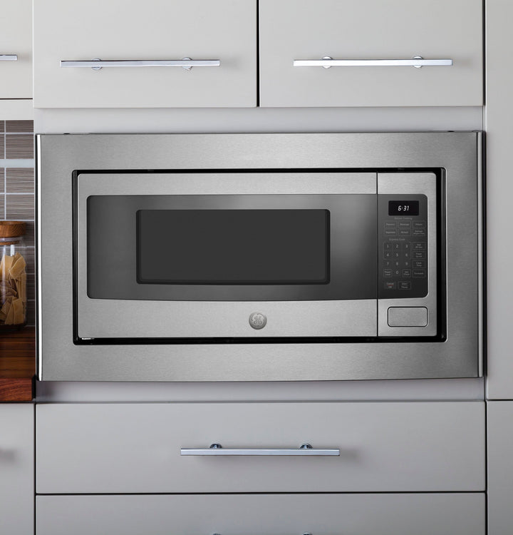 GE - Profile Series 1.1 Cu. Ft. Mid-Size Microwave with Sensor Cooking - Stainless steel_2