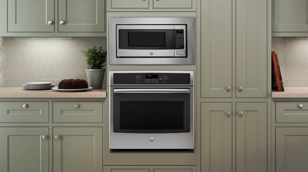 GE - Profile Series 1.1 Cu. Ft. Mid-Size Microwave with Sensor Cooking - Stainless steel_3