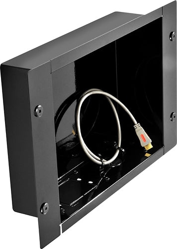 Peerless-AV - Recessed Cable Management and Power Storage Accessory Box - Gloss Black_1