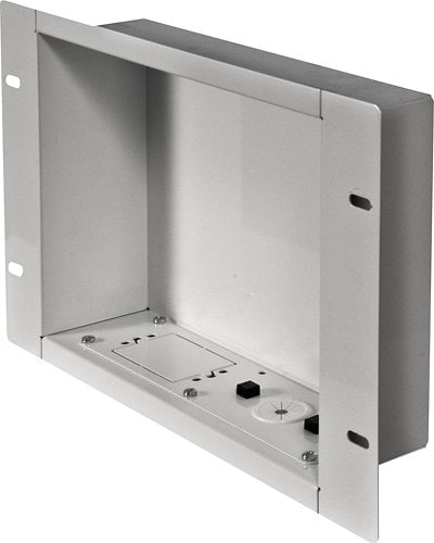 Peerless-AV - In-Wall Accessory Box for Recessed Cable Management and Power Storage - White_0